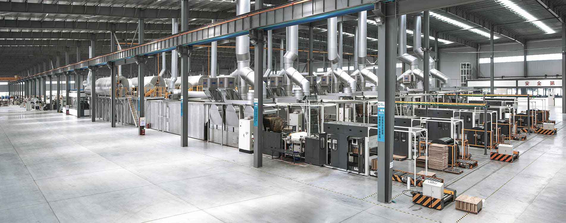 Baofeng has own coating and slitting line inside the easy open end manufacturing plant