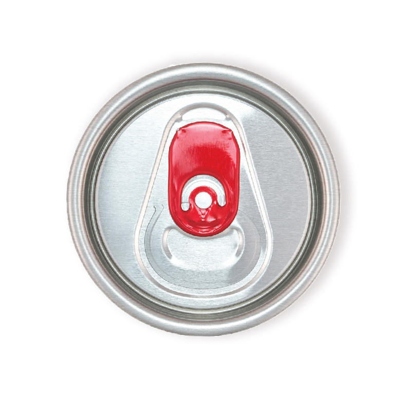 200 Dia B64 SOT Can End for Beverage Canning with Red Tab